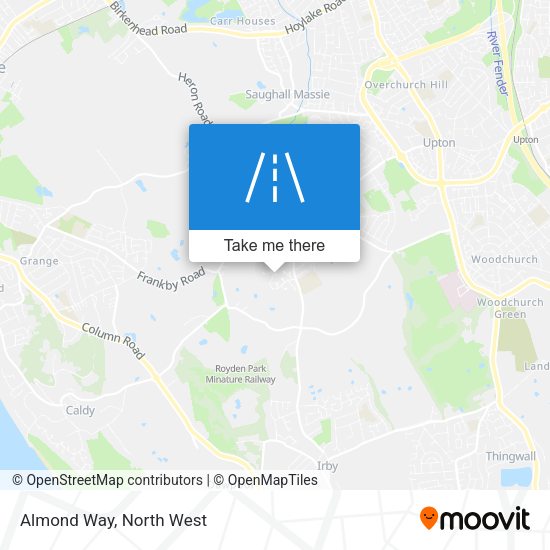 Almond Way map