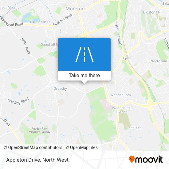 Appleton Drive map