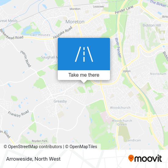 Arroweside map