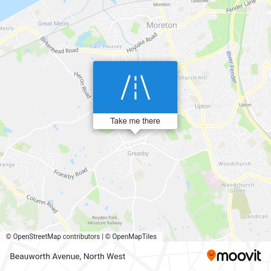 Beauworth Avenue map