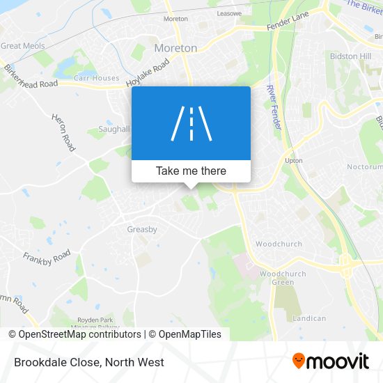 Brookdale Close map