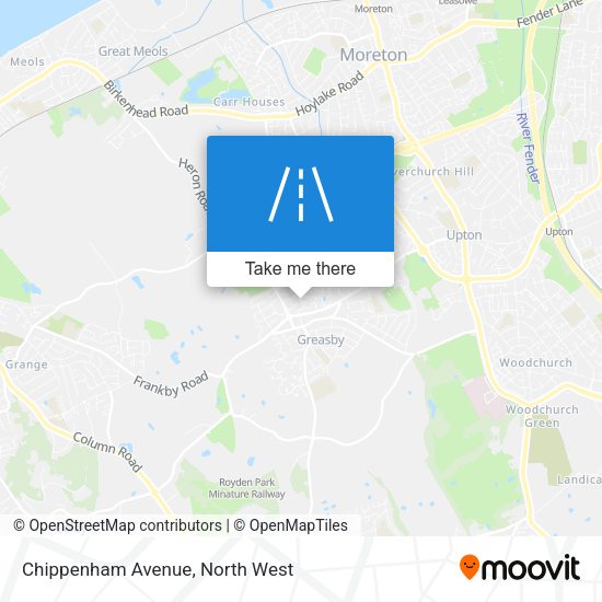 Chippenham Avenue map
