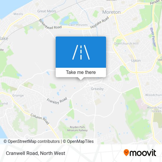 Cranwell Road map