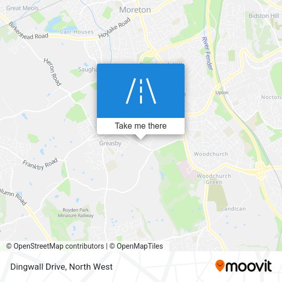 Dingwall Drive map