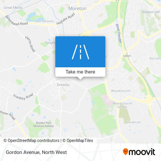 Gordon Avenue map