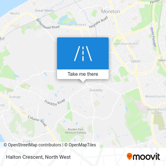 Halton Crescent map