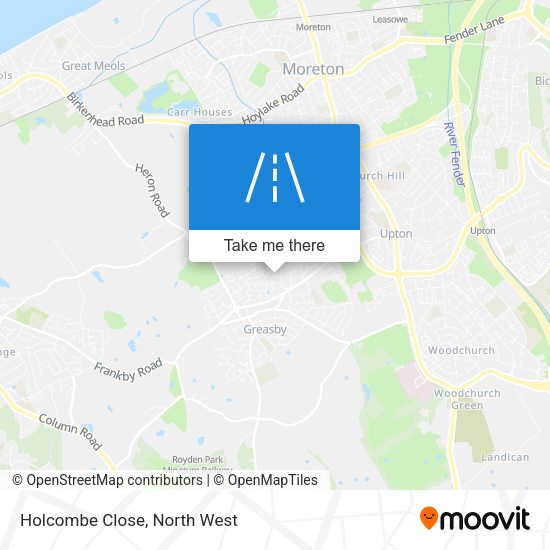 Holcombe Close map