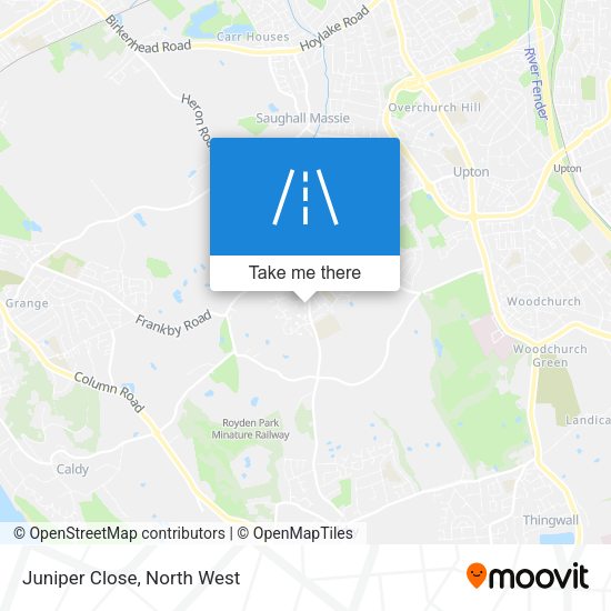 Juniper Close map