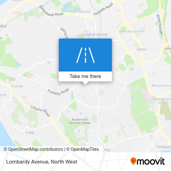 Lombardy Avenue map