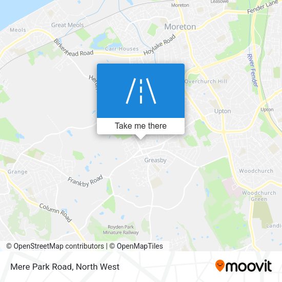 Mere Park Road map