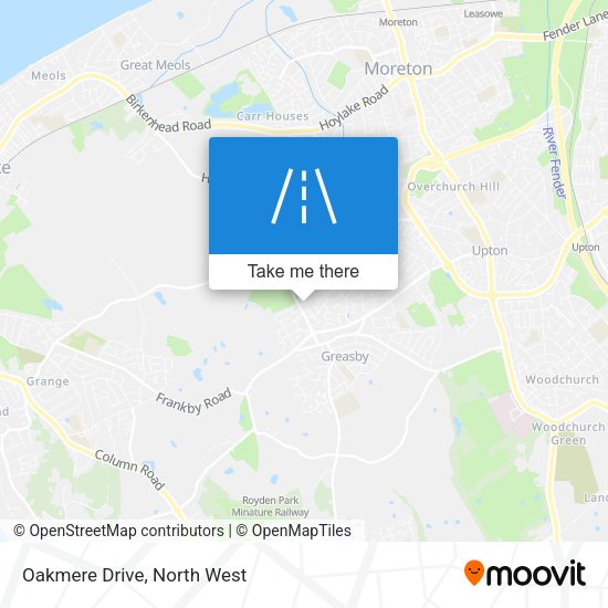 Oakmere Drive map