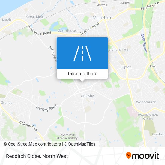 Redditch Close map