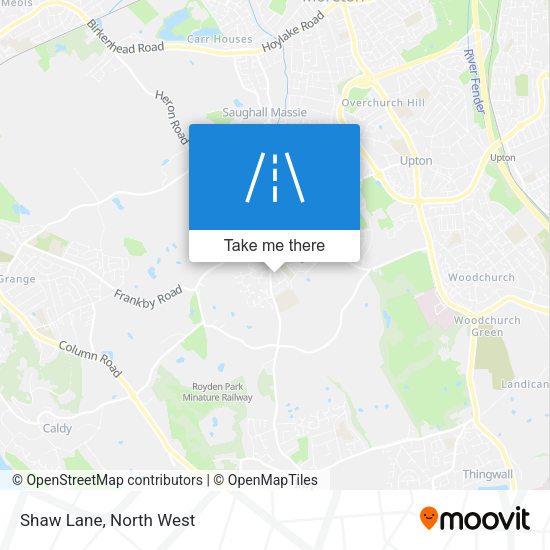Shaw Lane map