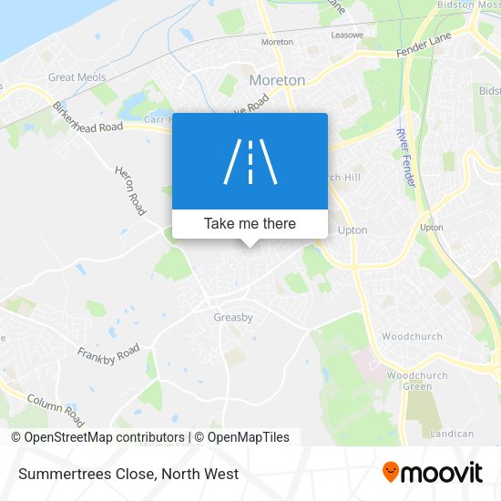 Summertrees Close map