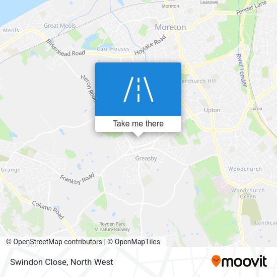 Swindon Close map