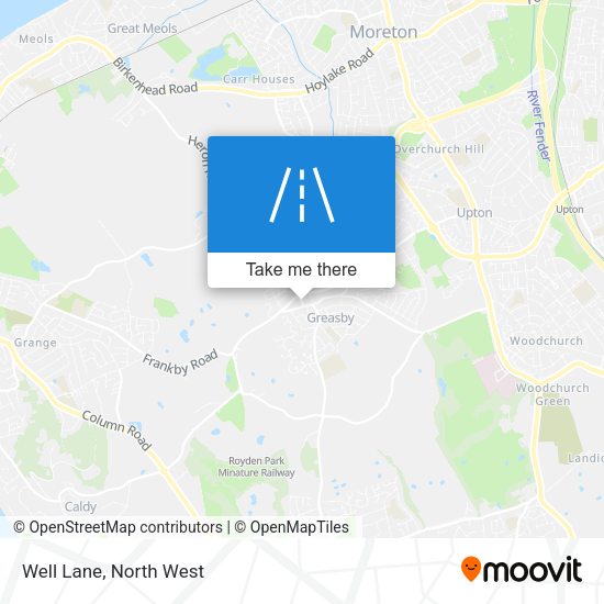 Well Lane map