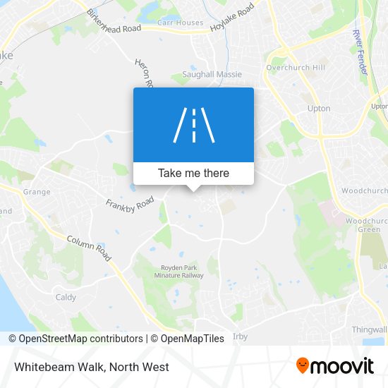 Whitebeam Walk map