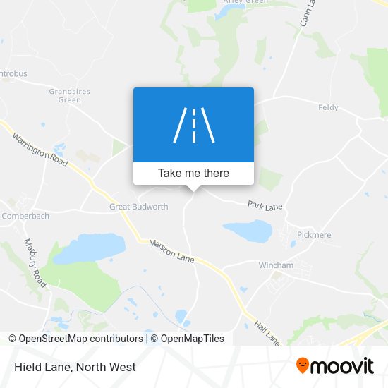 Hield Lane map