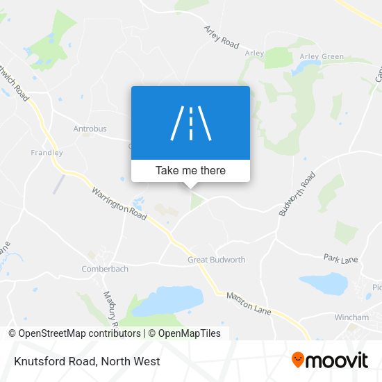 Knutsford Road map