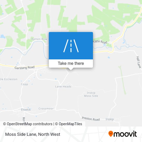 Moss Side Lane map