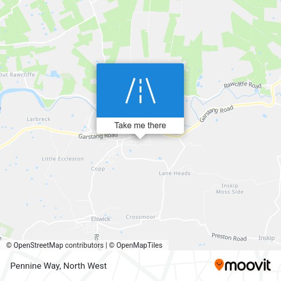 Pennine Way map