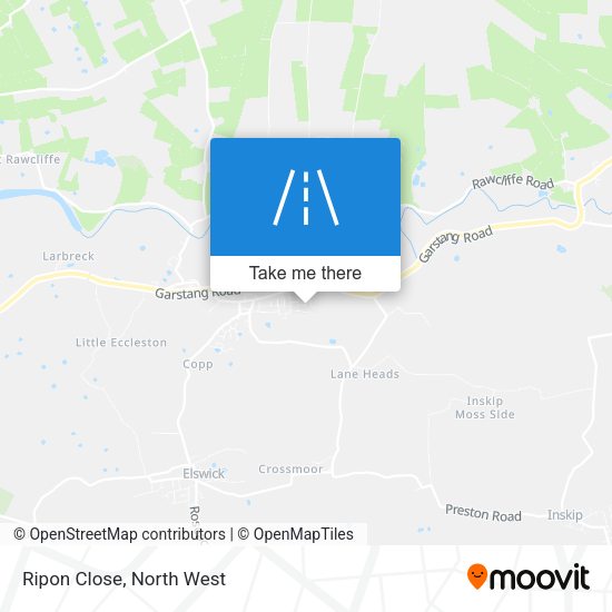 Ripon Close map