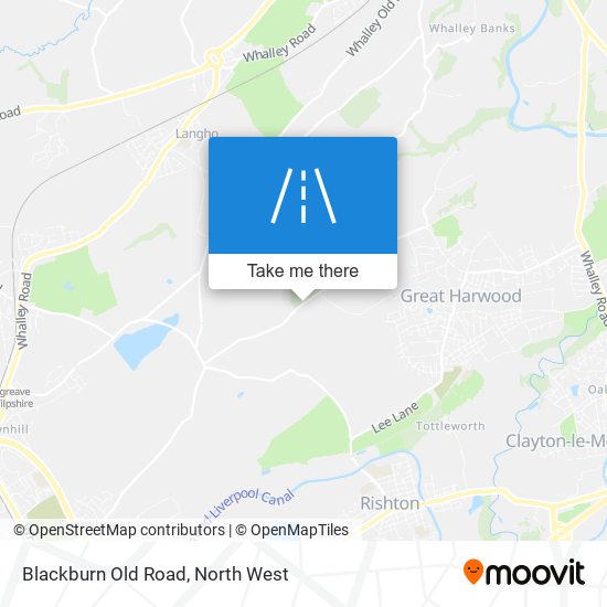 Blackburn Old Road map