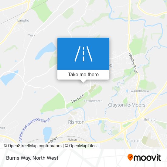 Burns Way map