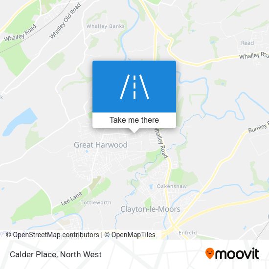 Calder Place map