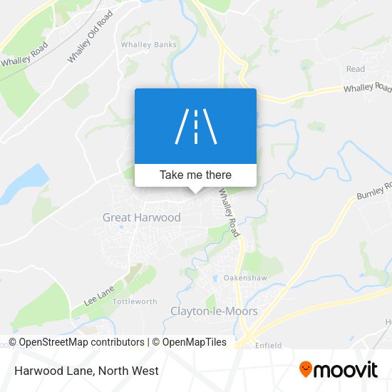 Harwood Lane map