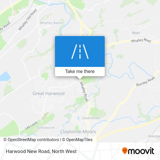 Harwood New Road map