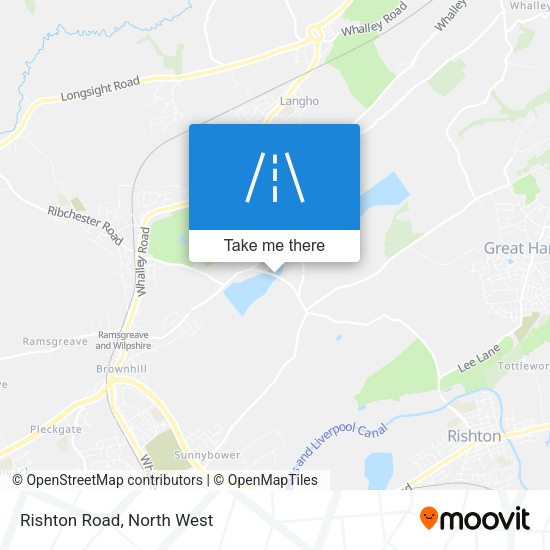 Rishton Road map