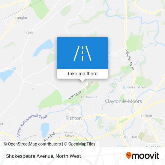 Shakespeare Avenue map