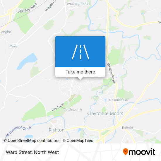 Ward Street map