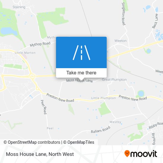 Moss House Lane map