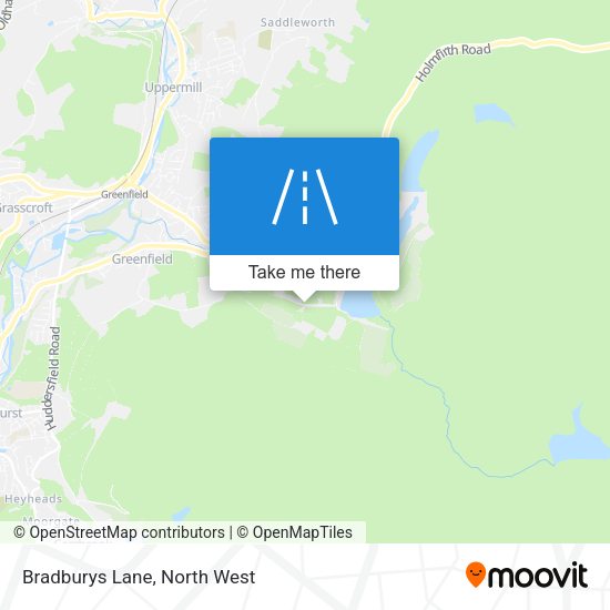 Bradburys Lane map
