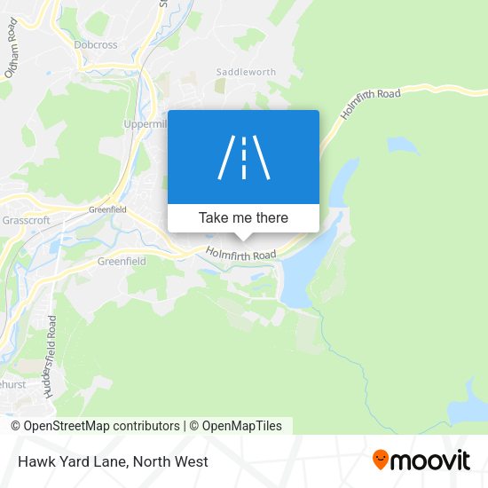 Hawk Yard Lane map