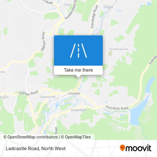 Ladcastle Road map
