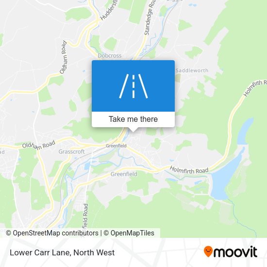 Lower Carr Lane map