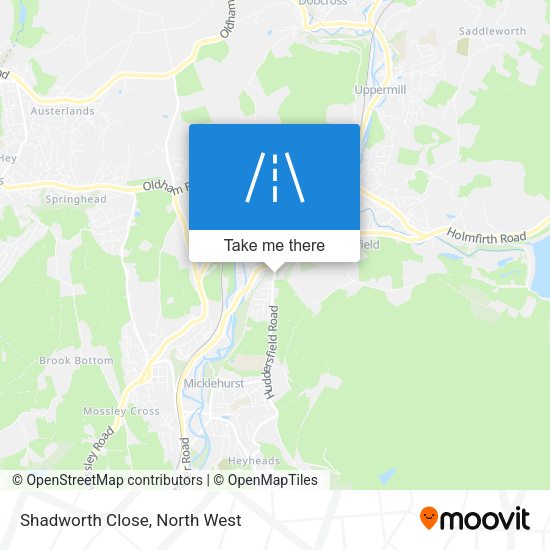 Shadworth Close map