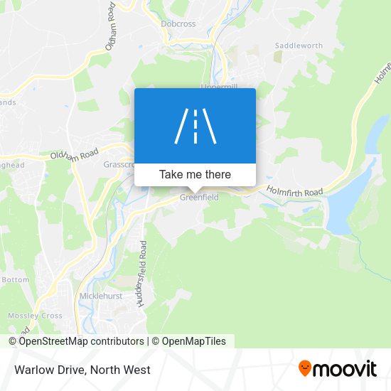 Warlow Drive map