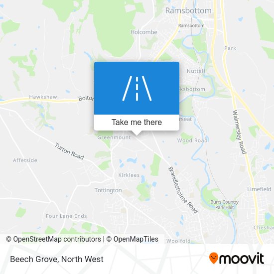 Beech Grove map