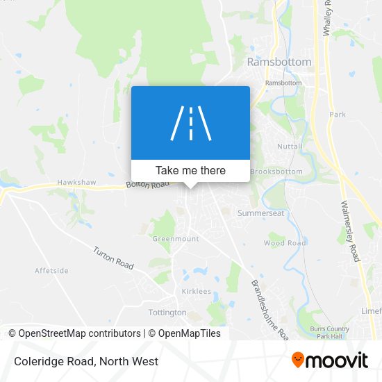 Coleridge Road map