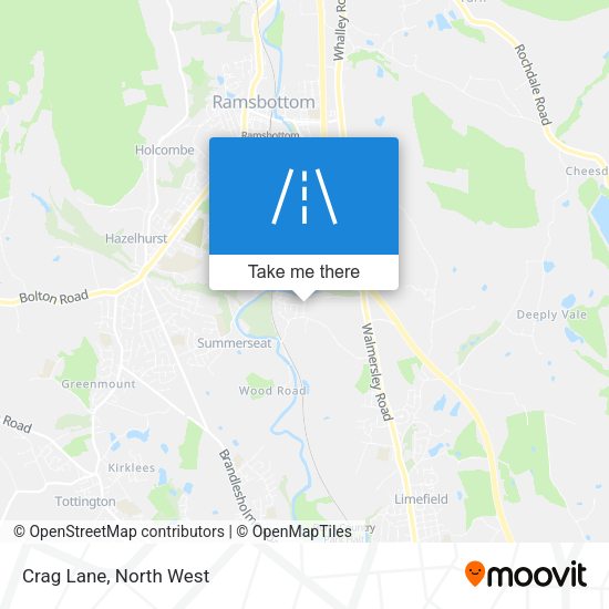 Crag Lane map