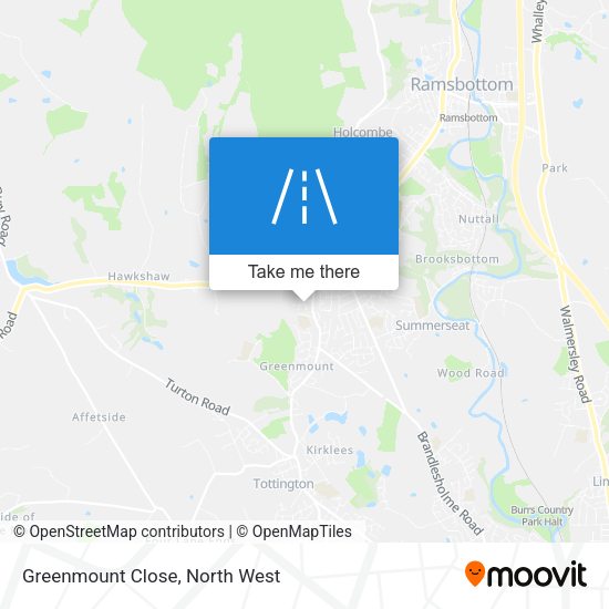 Greenmount Close map