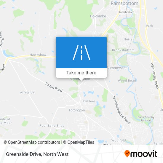 Greenside Drive map