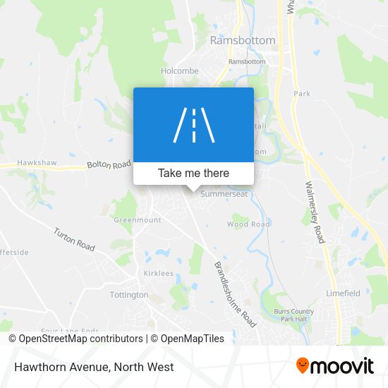 Hawthorn Avenue map