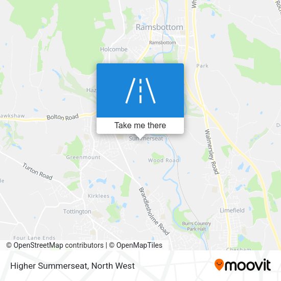 Higher Summerseat map