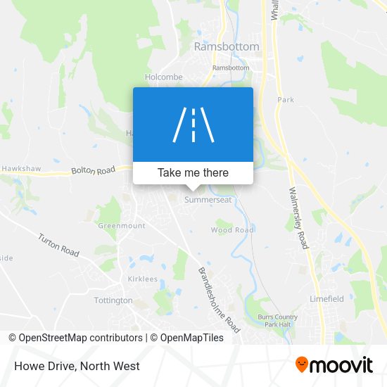 Howe Drive map