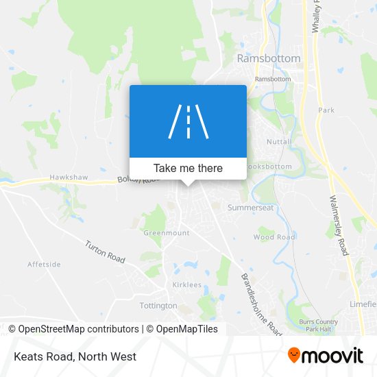 Keats Road map